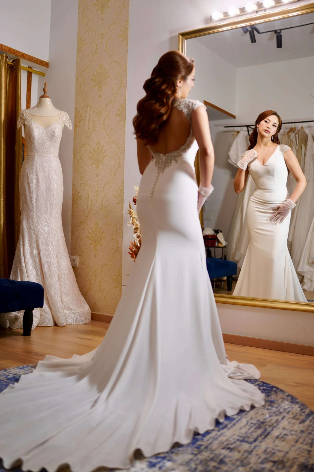 Robe sirene crepe de soie - photo 2